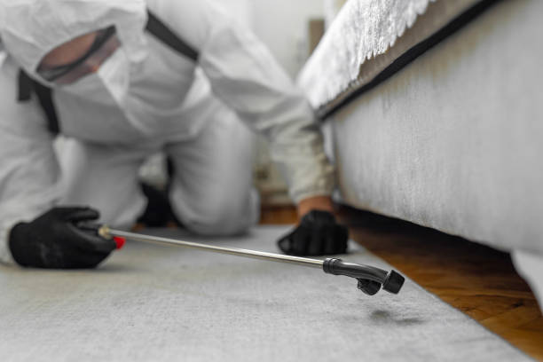 Professional Mosquito Control technician working in Harmony, RI